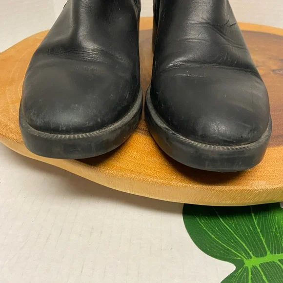 Zara Leather Slip On Boots - Picture 5 of 11